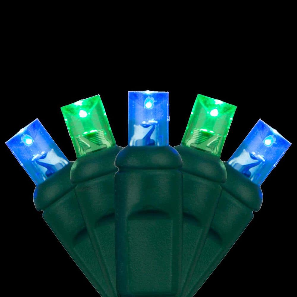 24 ft. 70-Light Blue and Green 5 mm LED Mini Light Set - Hercitys