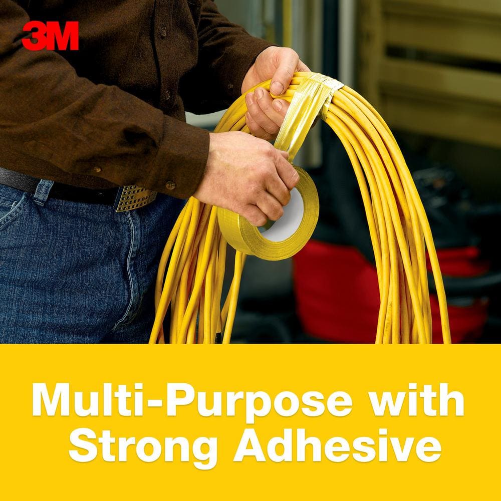 1.88 in. x 20 yds. Yellow Duct Tape (Case of 12) - Hercitys