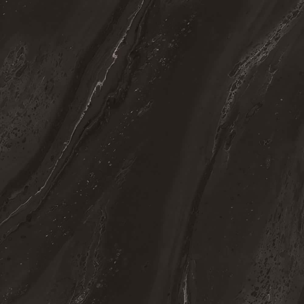 5 ft. x 12 ft. Laminate Sheet in 180fx Black Painted Marble with SatinTouch Finish - Hercitys