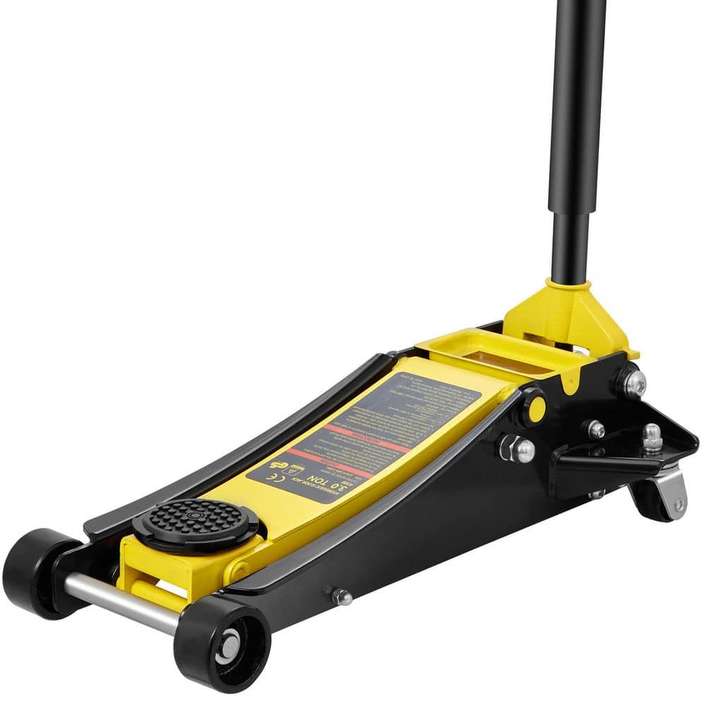 3 Ton Low Profile Floor Jack, Floor Jack , Heavy-duty Steel Racing Floor Jack with Dual Pistons Quick Lift Pump - Hercitys