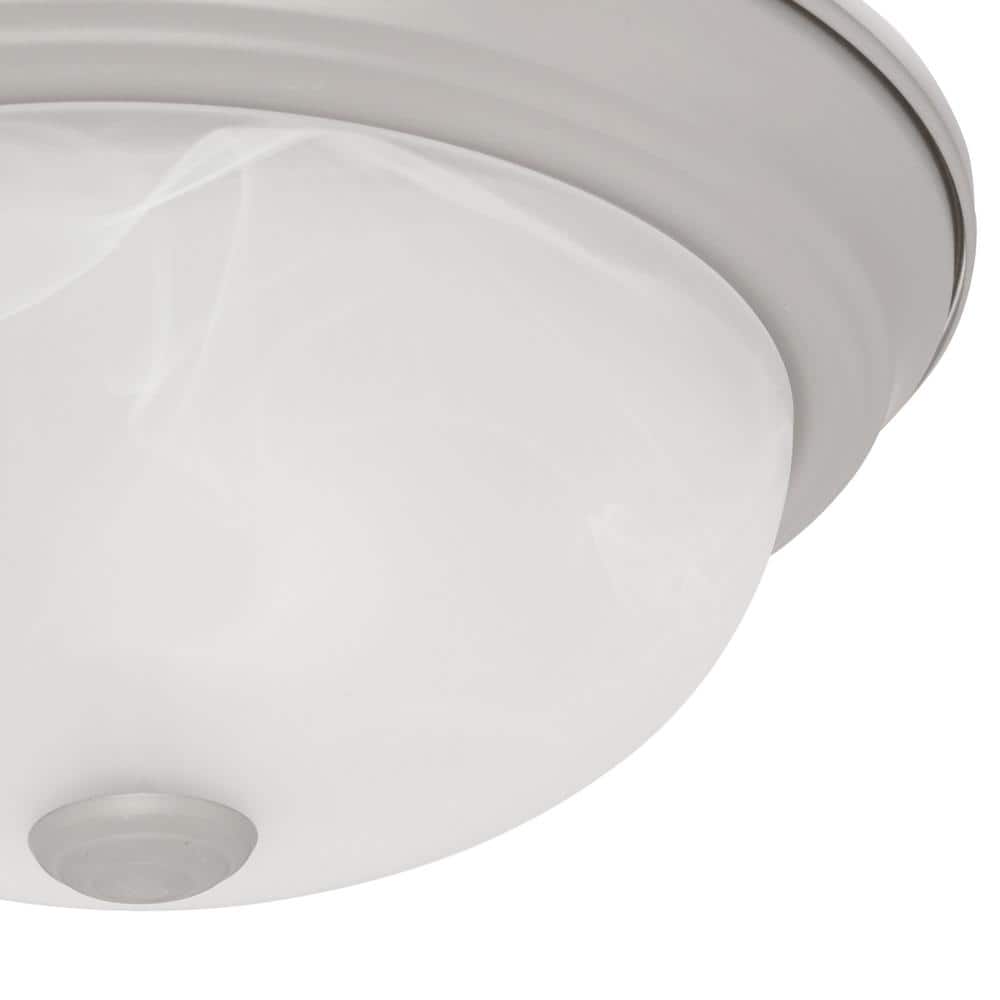 11 in. 2-Light Pewter Ceiling Light Flush Mount - Hercitys
