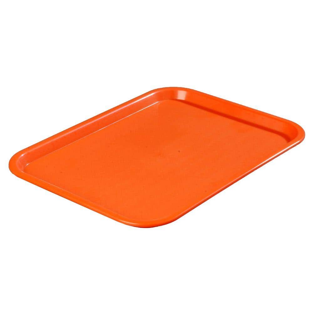 14 in. x 18 in. Polypropylene Tray in Orange (Case of 12) - Hercitys