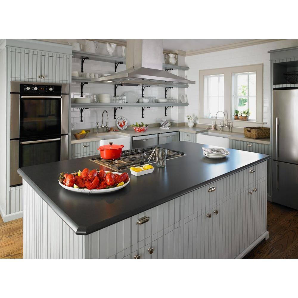 5 ft. x 12 ft. Laminate Sheet in Ebony Oxide with Matte Finish - Hercitys