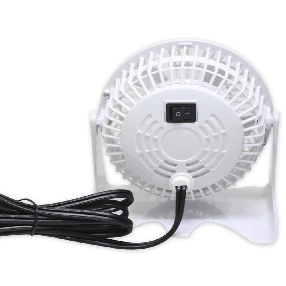 4 in. Desk Personal Fan – White - Hercitys