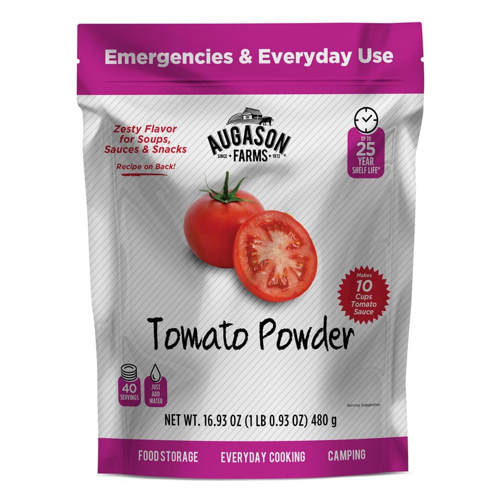 16.93 oz. Tomato Powder, Resealable Pouch - Hercitys