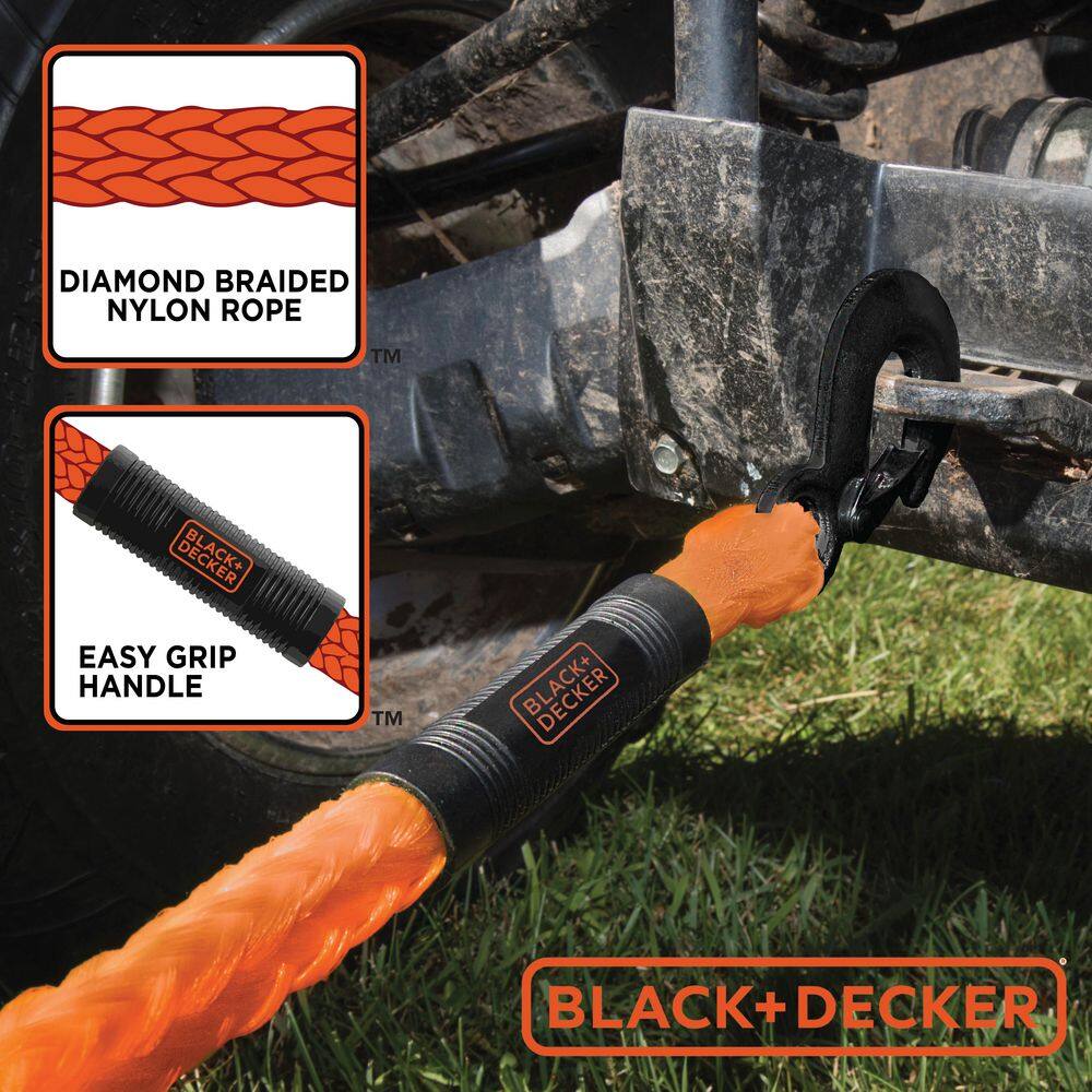 1.25 in. x 14 ft. Tow Rope with Clip Hooks and 4,500 lbs. Break Strength - Hercitys