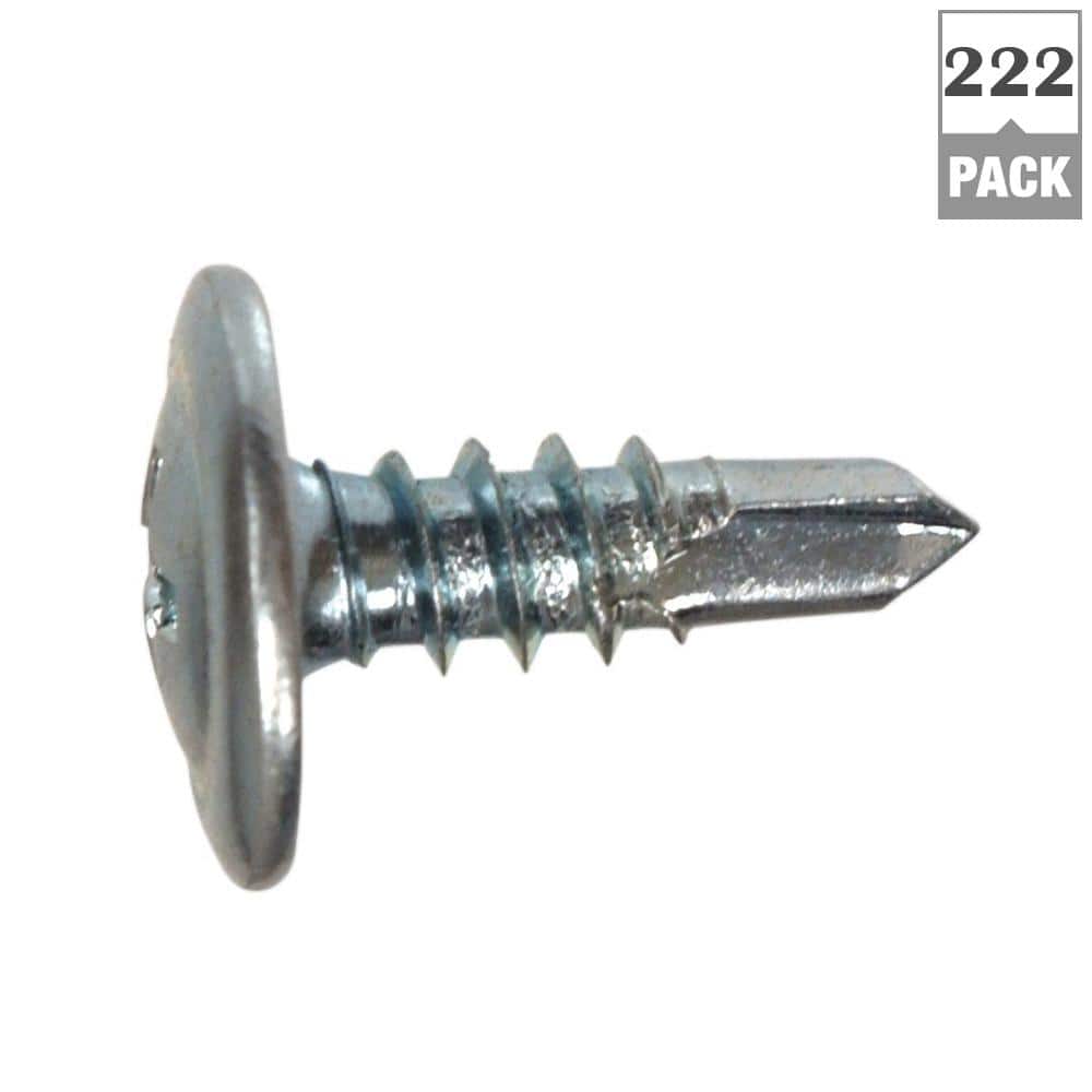 10-Pack #8 x 3/4 in. Phillips Drive Truss Head Lath Self-Drilling Screw (10 lb / 2,220-Piece) - Hercitys
