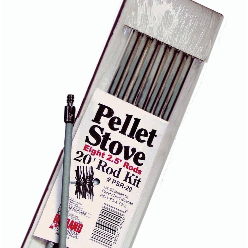 20 ft. Pellet Stove Brush Extension Rod Kit - Hercitys