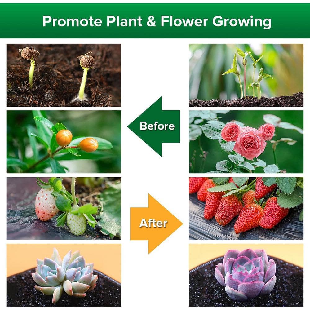 450-Watt White Equivalent Full Spectrum 3 Head Clip-on Gooseneck Grow Light for Indoor Plants 4000K Daylight - Hercitys