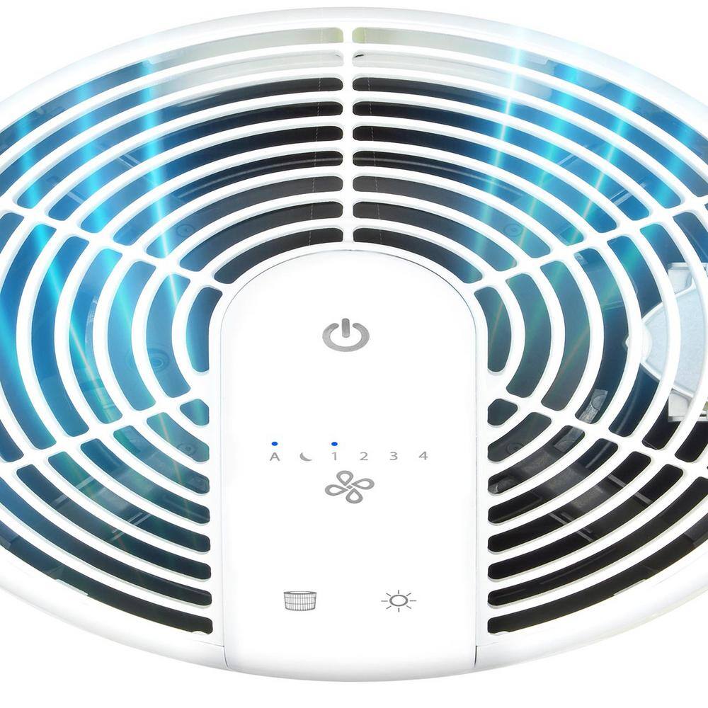 1692 sq. ft. True HEPA Tower Air Purifier in White with Smart Sensor - Hercitys