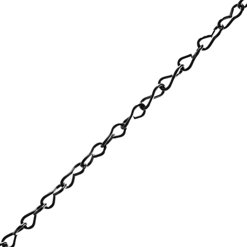 #14 x 190 ft. Steel Jack Chain, Black - Hercitys