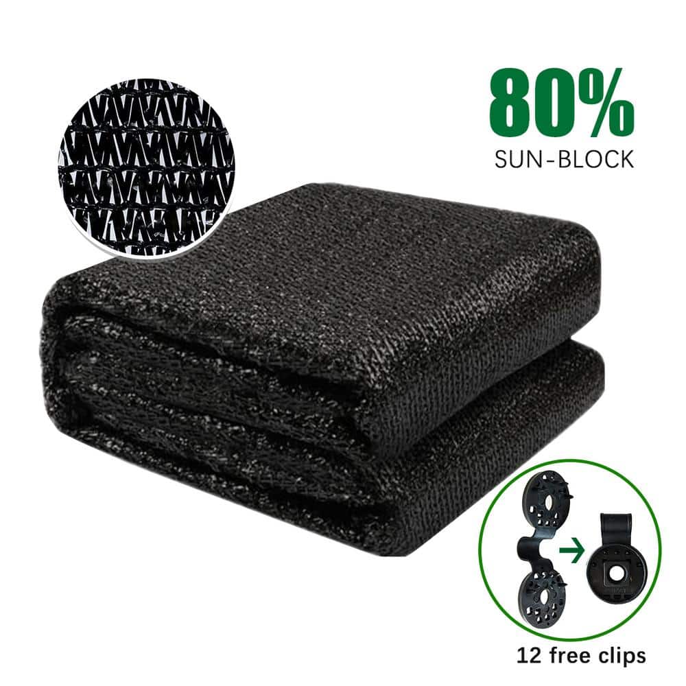 10 ft. x 16 ft. Shade Cloth 80% Sunblock, Protect Your Plant for Greenhouse, Patio Sun Shades and Privacy Screen Fence - Hercitys