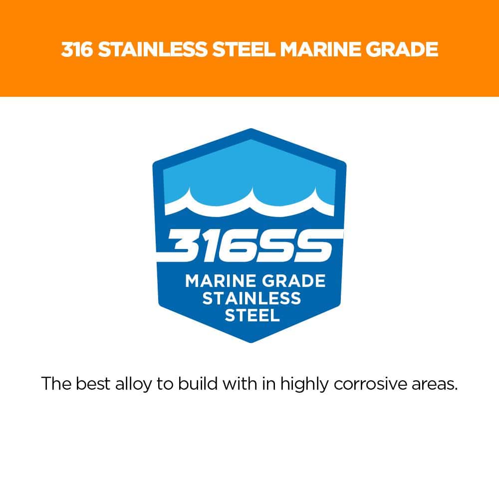 1-5/8 in. #8 316 Stainless Steel Cedar Premium Star Drive Trim Screws (350-Count) - Hercitys