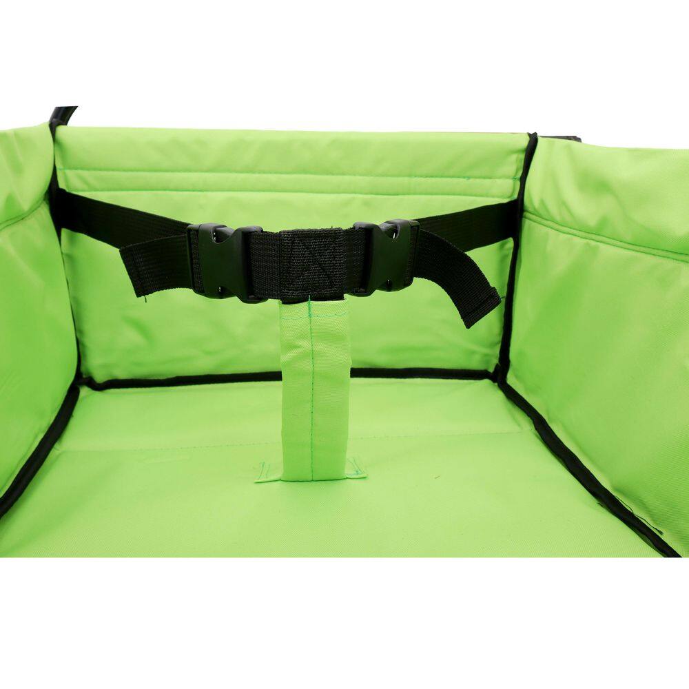 3.02 cu. ft. Steel Frame Bin with Lid – 600D Oxford Fabric Garden Cart for Outdoor, Grocery, Shopping - Hercitys