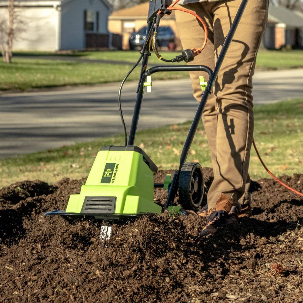 12 in. 9 Amp Electric Garden Tiller Cultivator - Hercitys