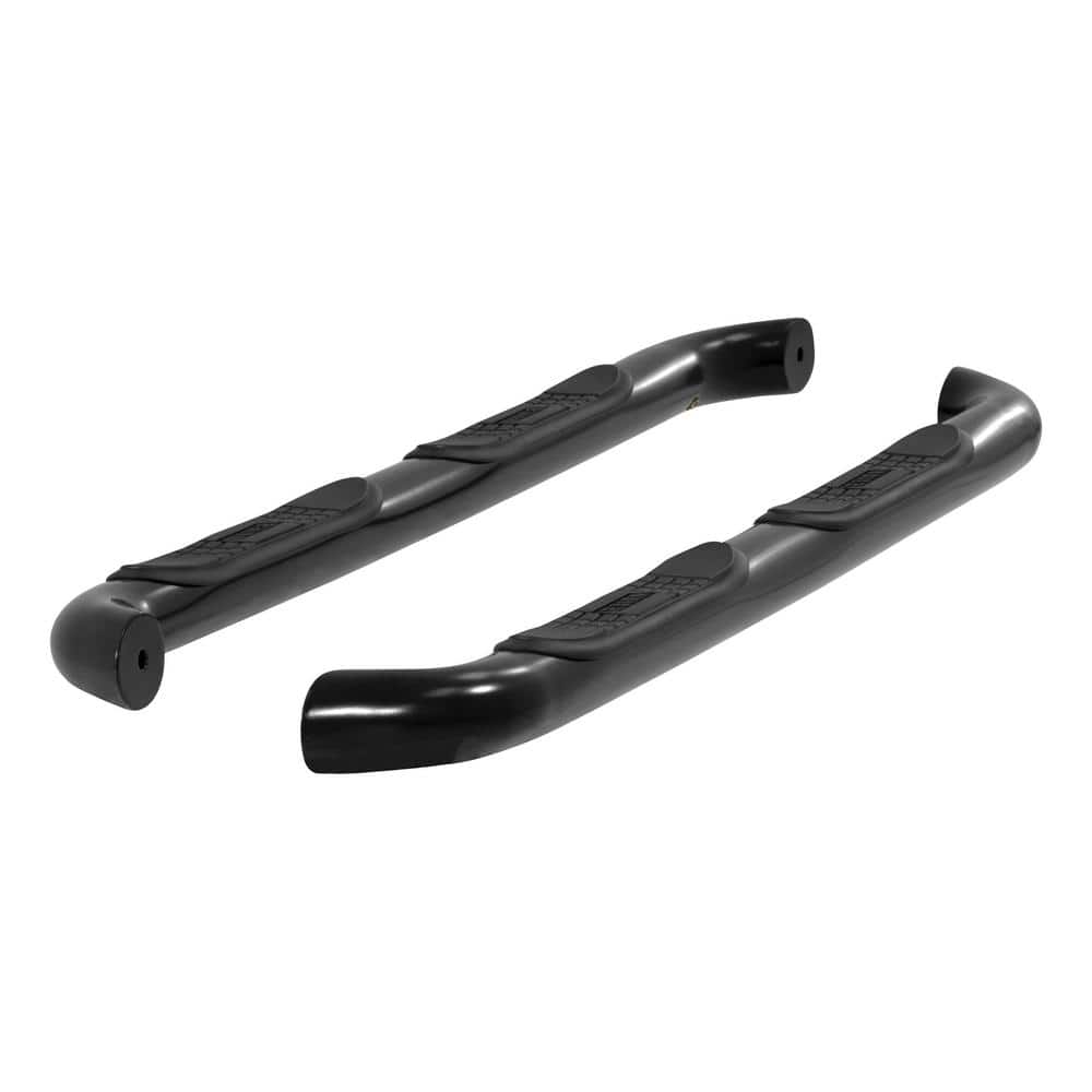 3-Inch Round Black Steel Nerf Bars, No-Drill, Select Toyota Tacoma - Hercitys