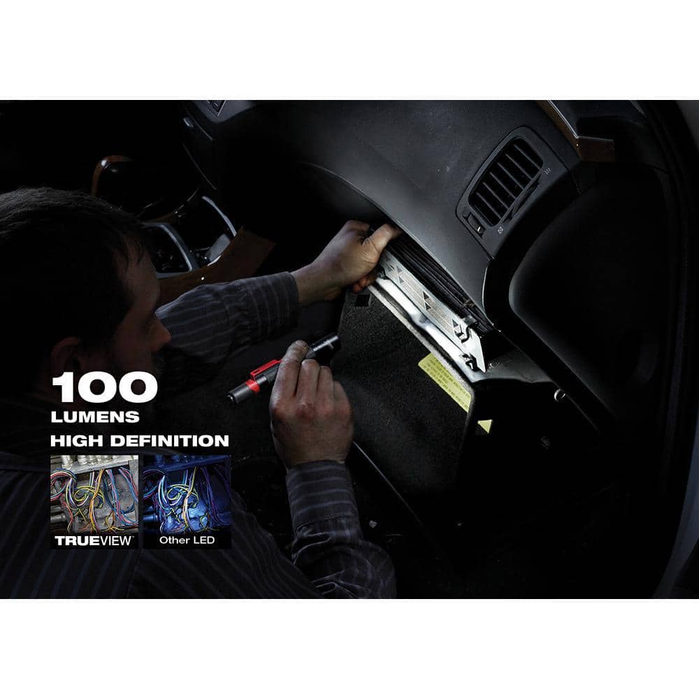 100 Lumens Aluminum Pen Light with Clip (2-Pack) - Hercitys