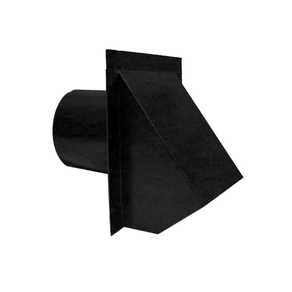 4 in. Round Wall Vent in Black - Hercitys