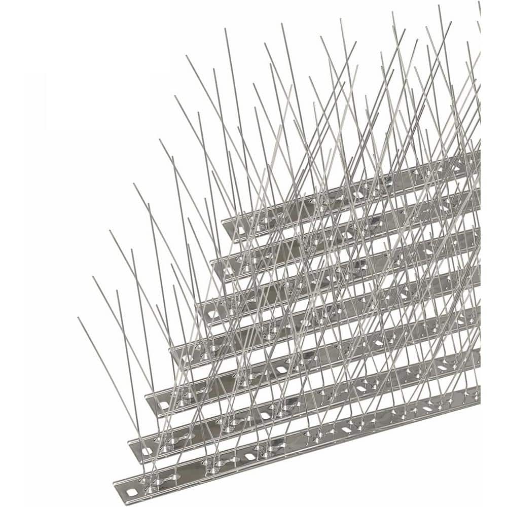 21.7 ft. Stainless Steel Bird Spikes or Pigeon and Small Birds Squirrel Raccoon Cats Crow Defender Spikes for Outside - Hercitys