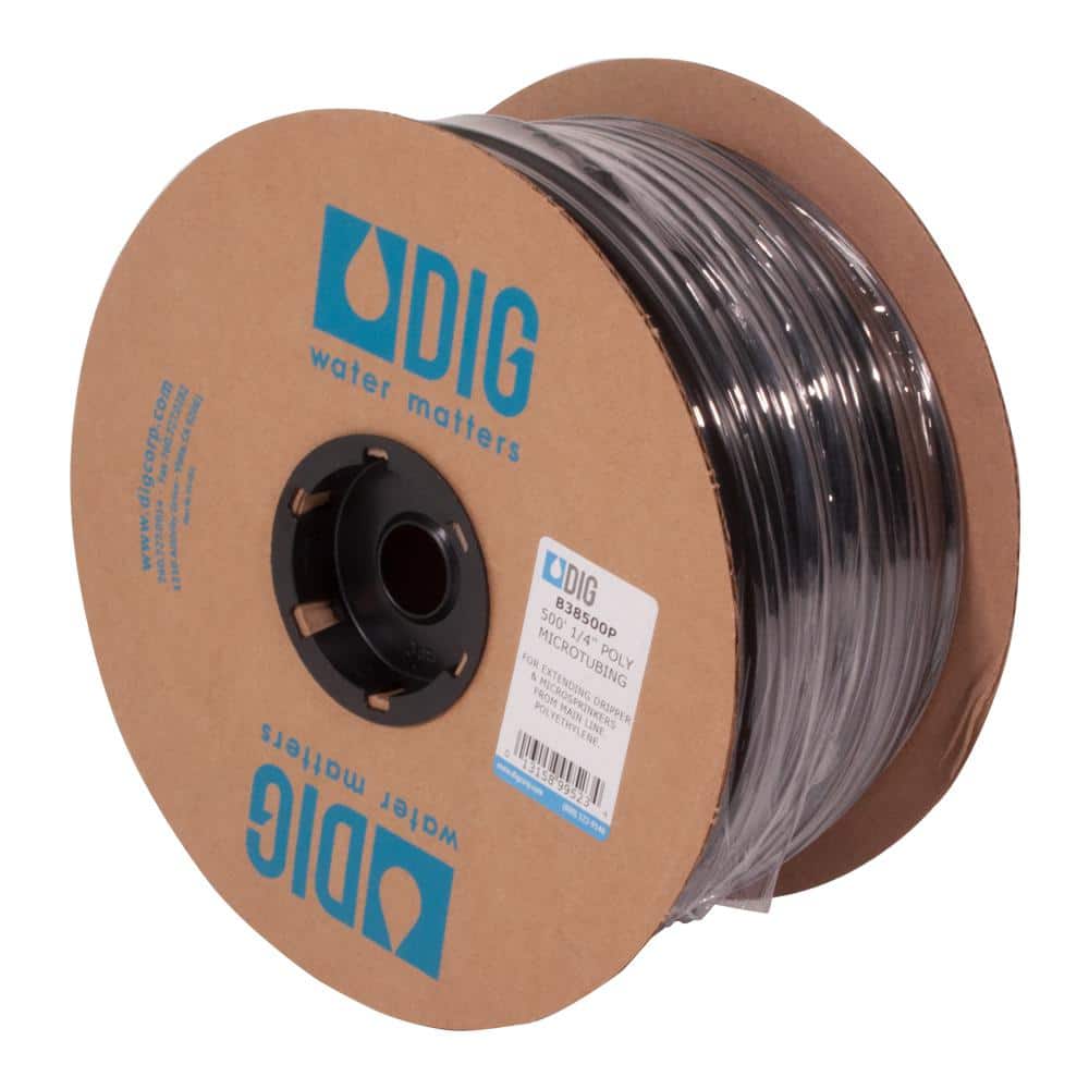 1/4 in. x 500 ft. Poly Micro Drip Tubing - Hercitys