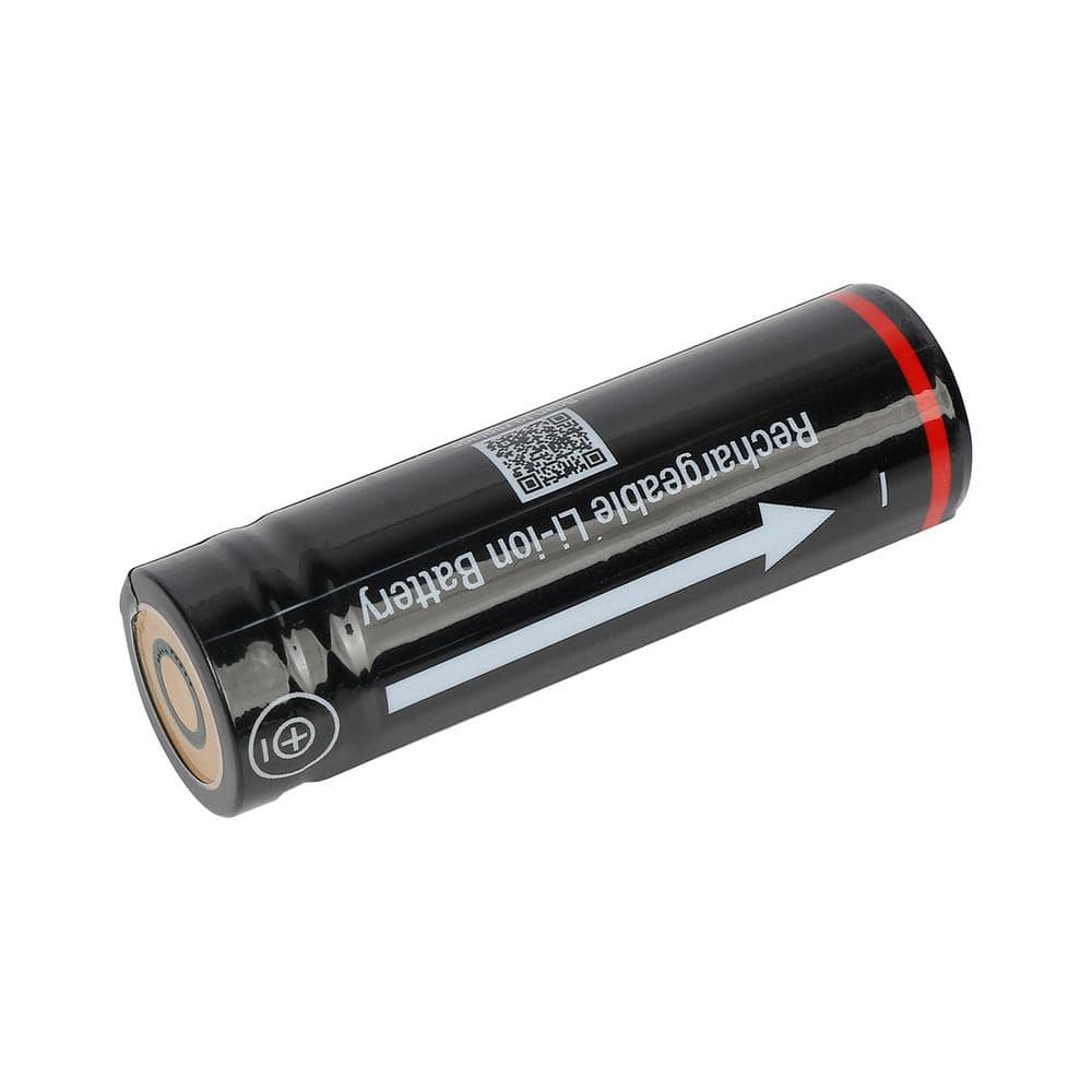 500 Lumens Dual Power Aluminum Flashlight 3.7-Volt 1200 mAh Rechargeable Replacement Battery - Hercitys