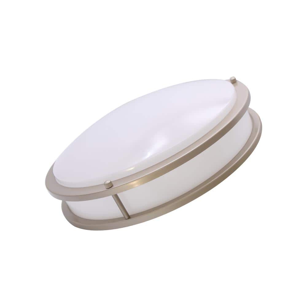 14 in. Silver Dimmable CCT Integrated LED Flush Mount Ceiling Light Fixture - Hercitys