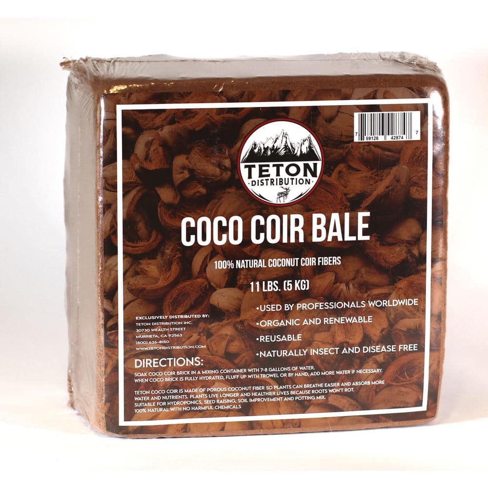 11 lbs. Coco Coir Potting Soil for Indoor Plants and Outdoor Plant The Coconut Coir Potting Mix is Great for Microgreens - Hercitys