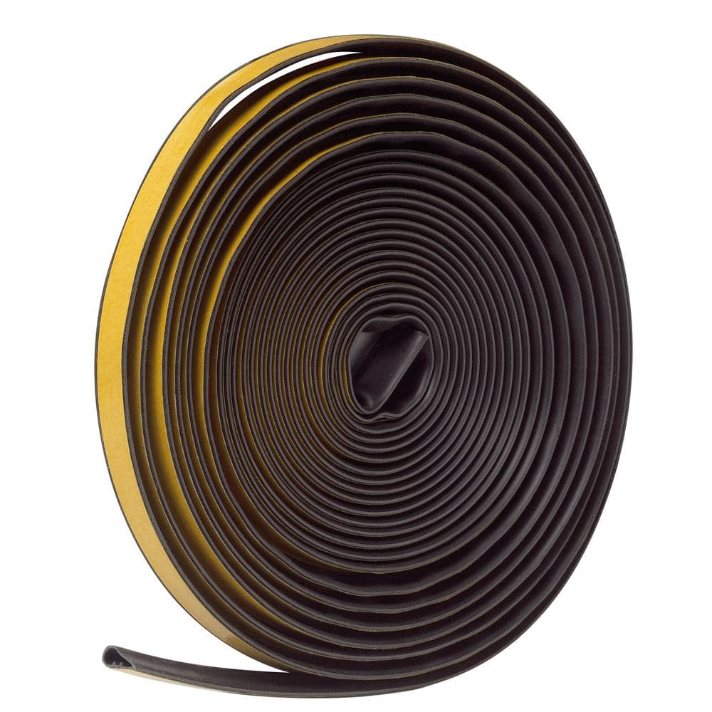1/2 in. x 1/4 in. x 20 ft. Brown Silicone Self-Stick Weatherseal - Hercitys