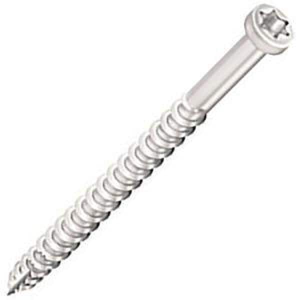 #8 x 3-1/8 in. Pheinox Stainless Steel Star Drive Trim Head Fin/Trim Finishing Screw (100-Pack) - Hercitys