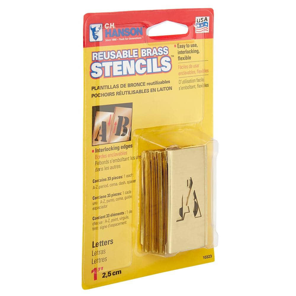 1 in. Stencil Letter Set (33-Piece) - Hercitys