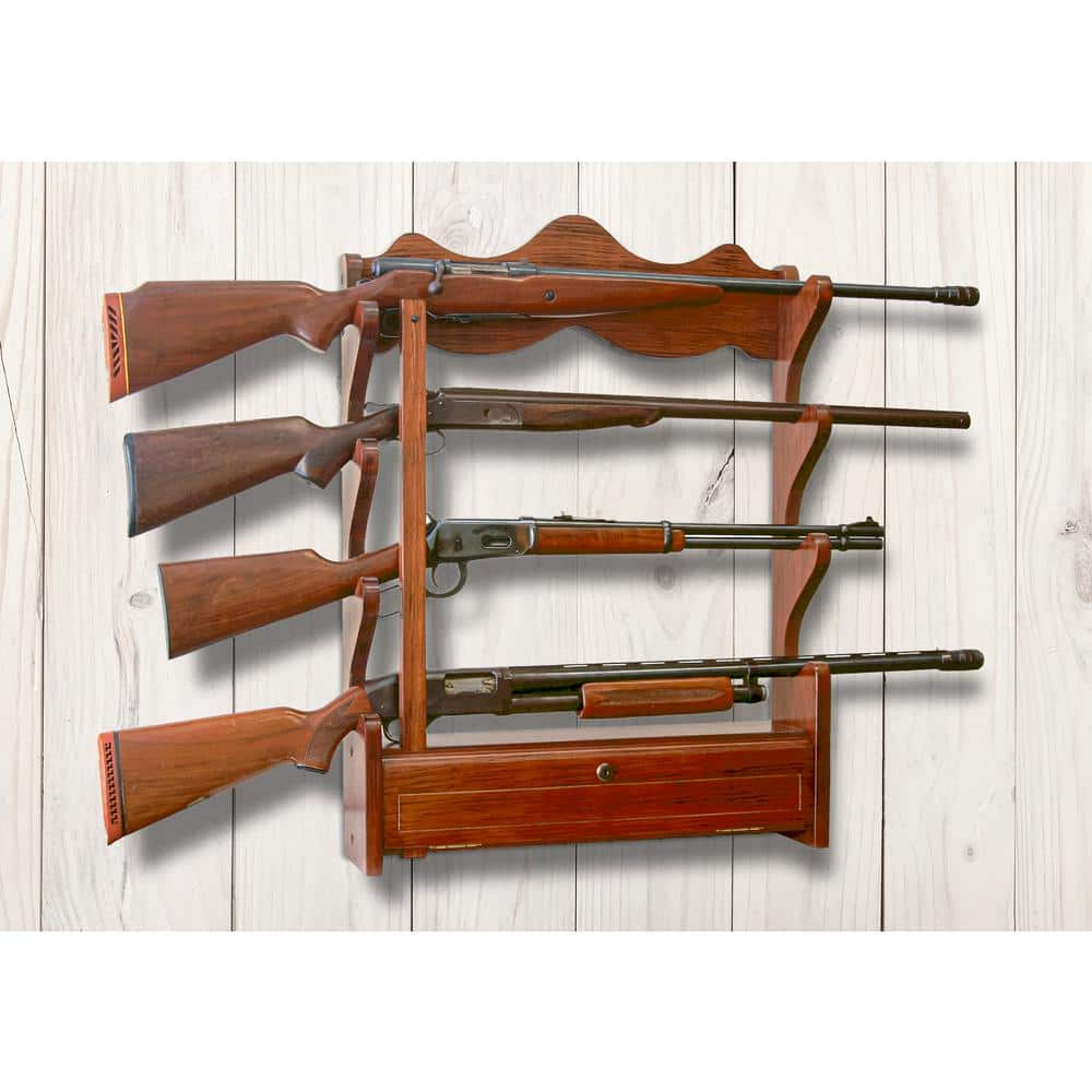1.00 cu. ft. 4 Gun Wall Rack - Hercitys