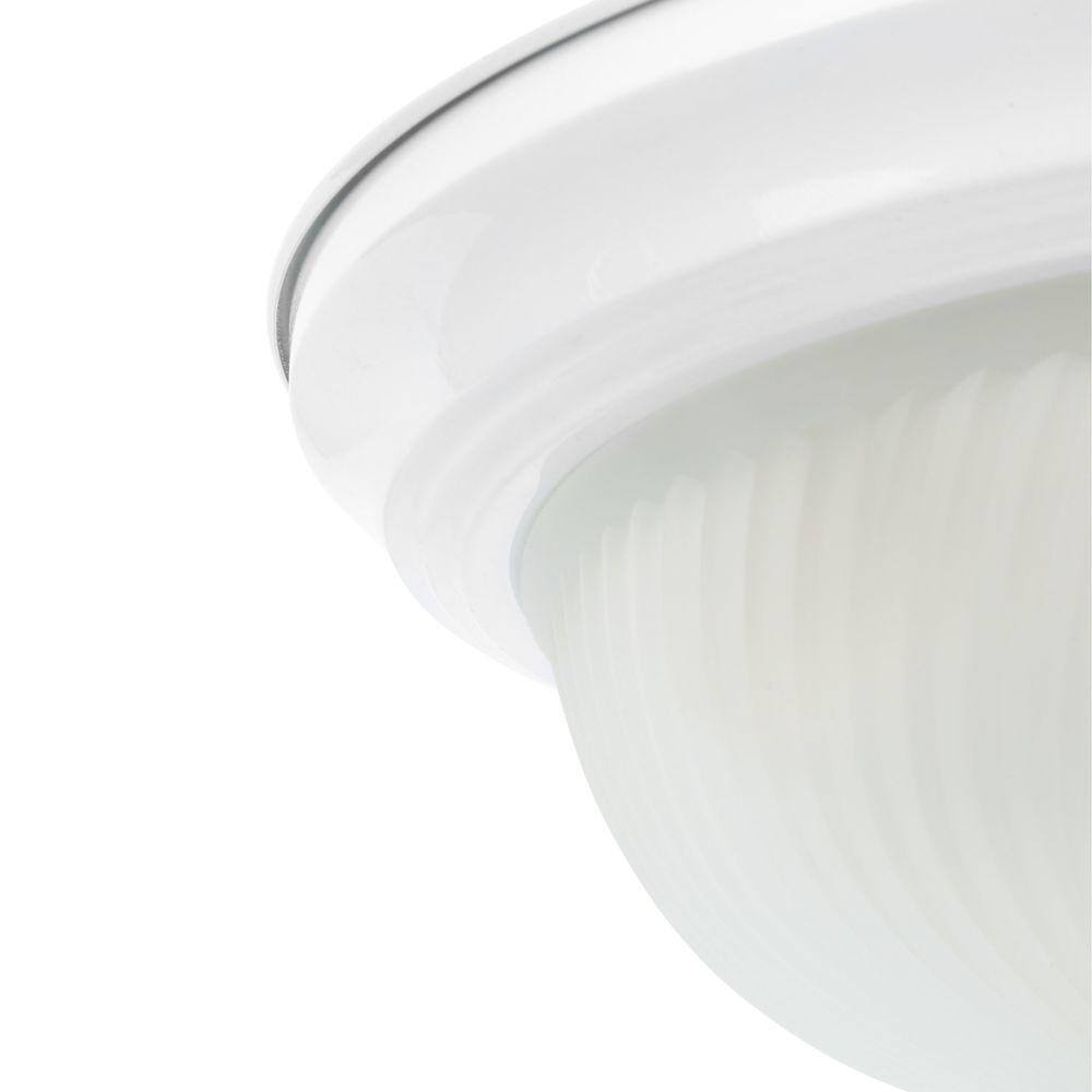 11 in. 2-Light White Flush Mount (2-Pack) - Hercitys