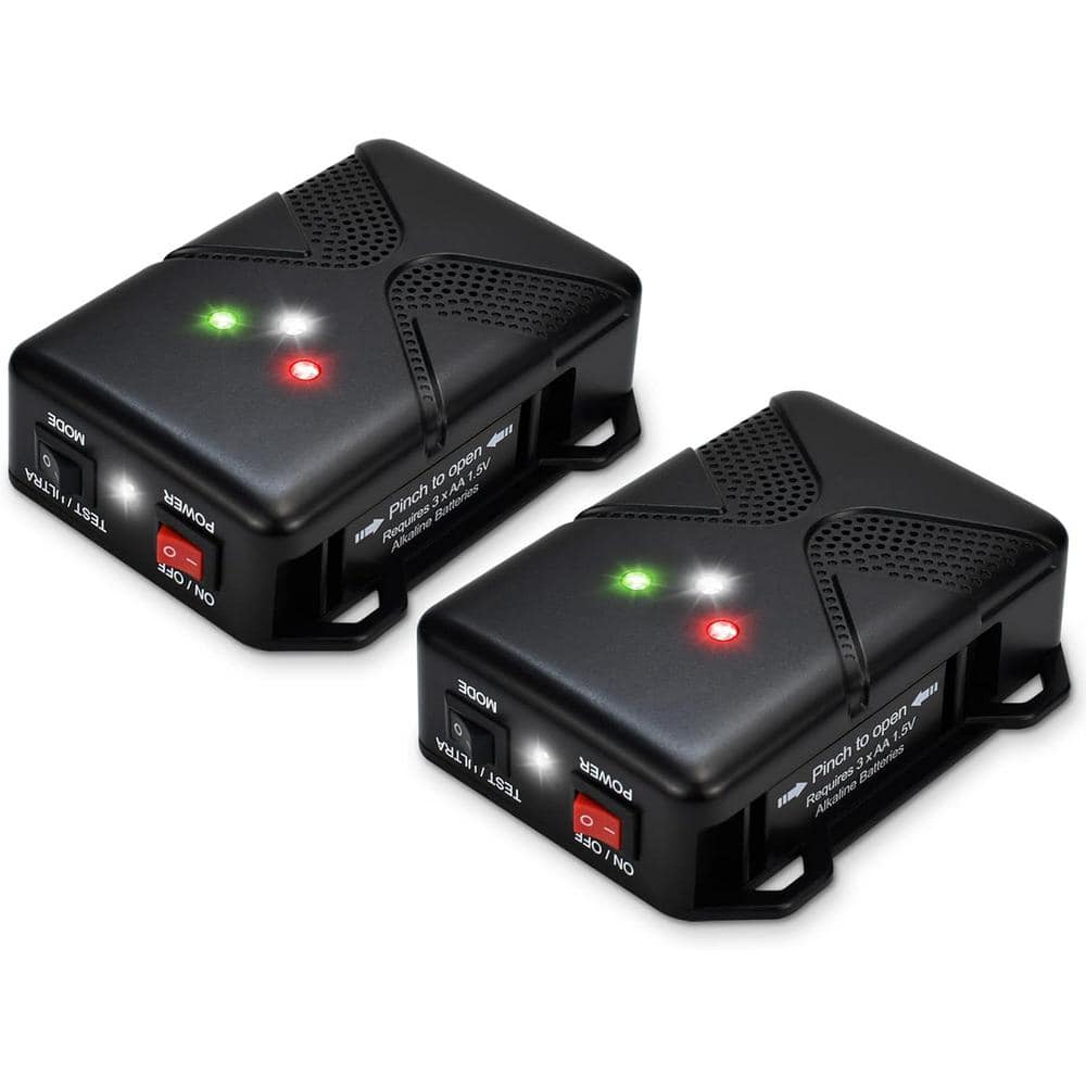 12-Watt Under Hood Electronic Outdoor Animal Rat Squirrel Car Repellent Device, Ultra Sonic Battery Operated (2-Pack) - Hercitys
