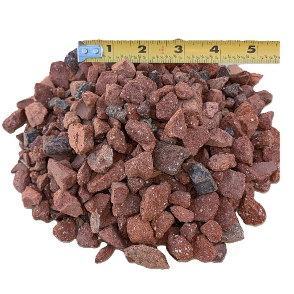 0.50 cu. ft. 40 lbs. 3/4 in. Red Brick Decorative Landscaping Gravel - Hercitys