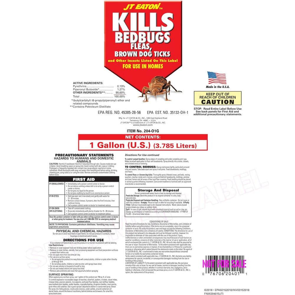 1 Gal. Oil Based Bedbug Spray - Hercitys