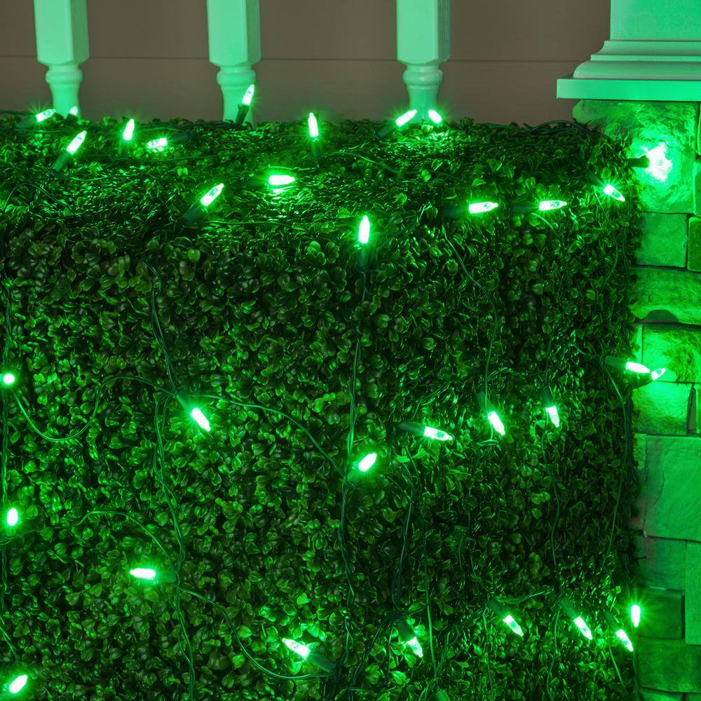 48 in. x 72 in. 100-Light M5 LED Green Net Light Set - Hercitys