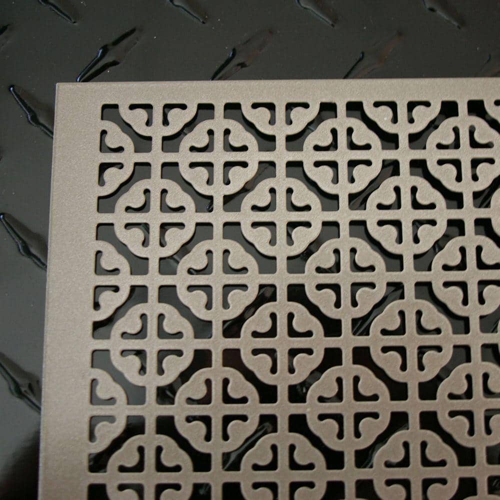 1 ft. x 2 ft. Satin Nickel Mosaic Aluminum Sheet - Hercitys