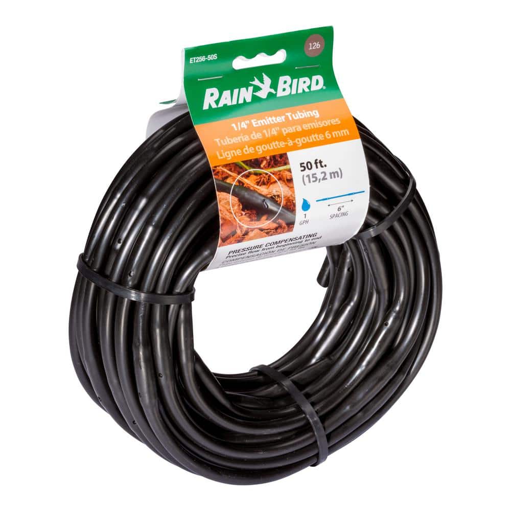1/4 in. x 50 ft. Drip Emitter Tubing with 6 in. Spacing - Hercitys