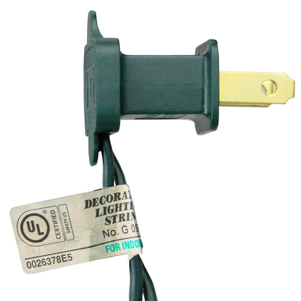 25-Light Opaque Blue C9 Christmas Lights 12 in. Bulb Spacing 20 AWG with Green Wire - Hercitys