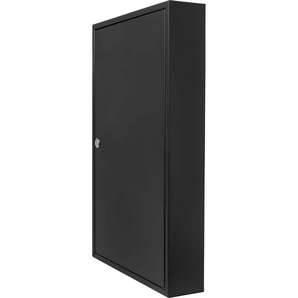 100-Position Steel Key Cabinet with Key Lock, Black - Hercitys