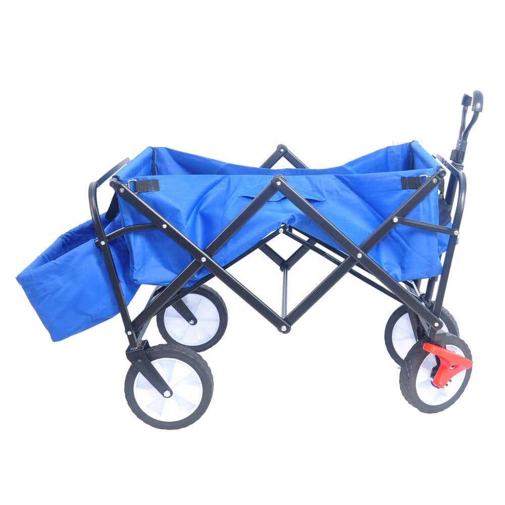 26.42 cu. ft. Steel Folding Wagon Shopping Beach Garden Cart - Hercitys
