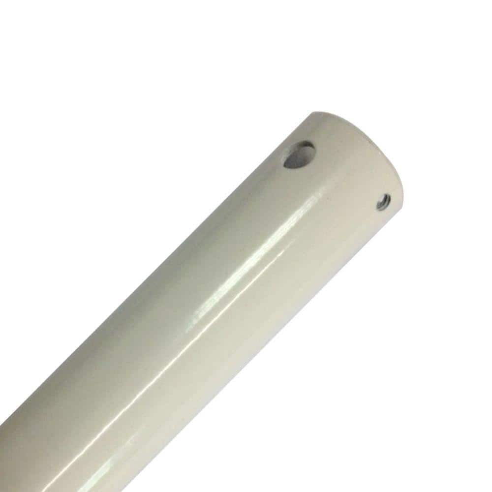 24 in. White Ceiling Fan Extension Downrod for 12 ft. Ceilings - Hercitys