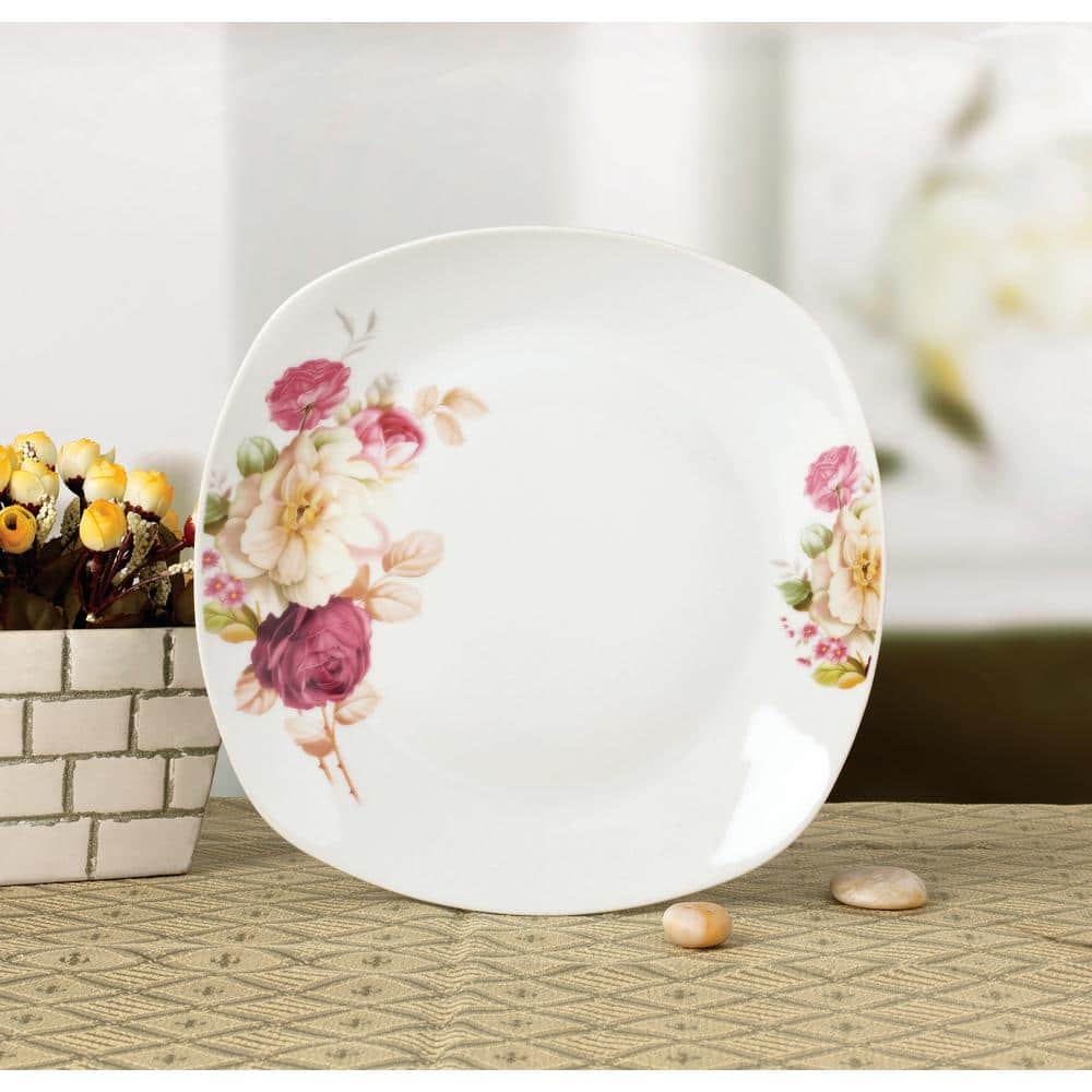 20-Piece Porcelain Square Dinnerware Set Service for 4 - Hercitys