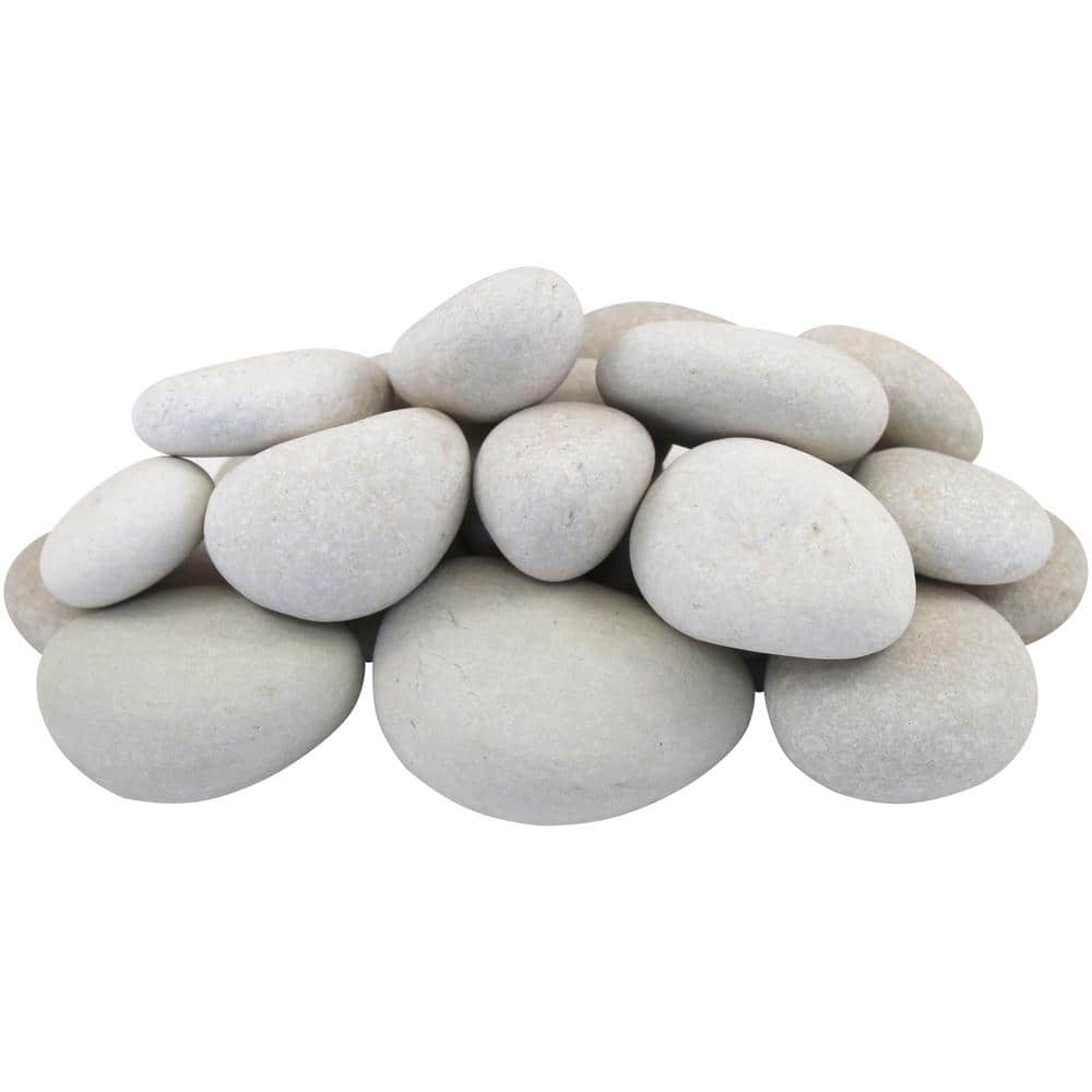 1 in. to 3 in., 30 lb. Small Egg Rock Caribbean Beach Pebbles - Hercitys