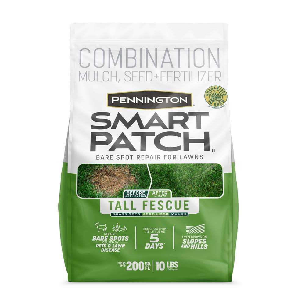 10 lbs. Smart Patch Tall Fescue West Grass Seed with Mulch, Fertilizer - Hercitys