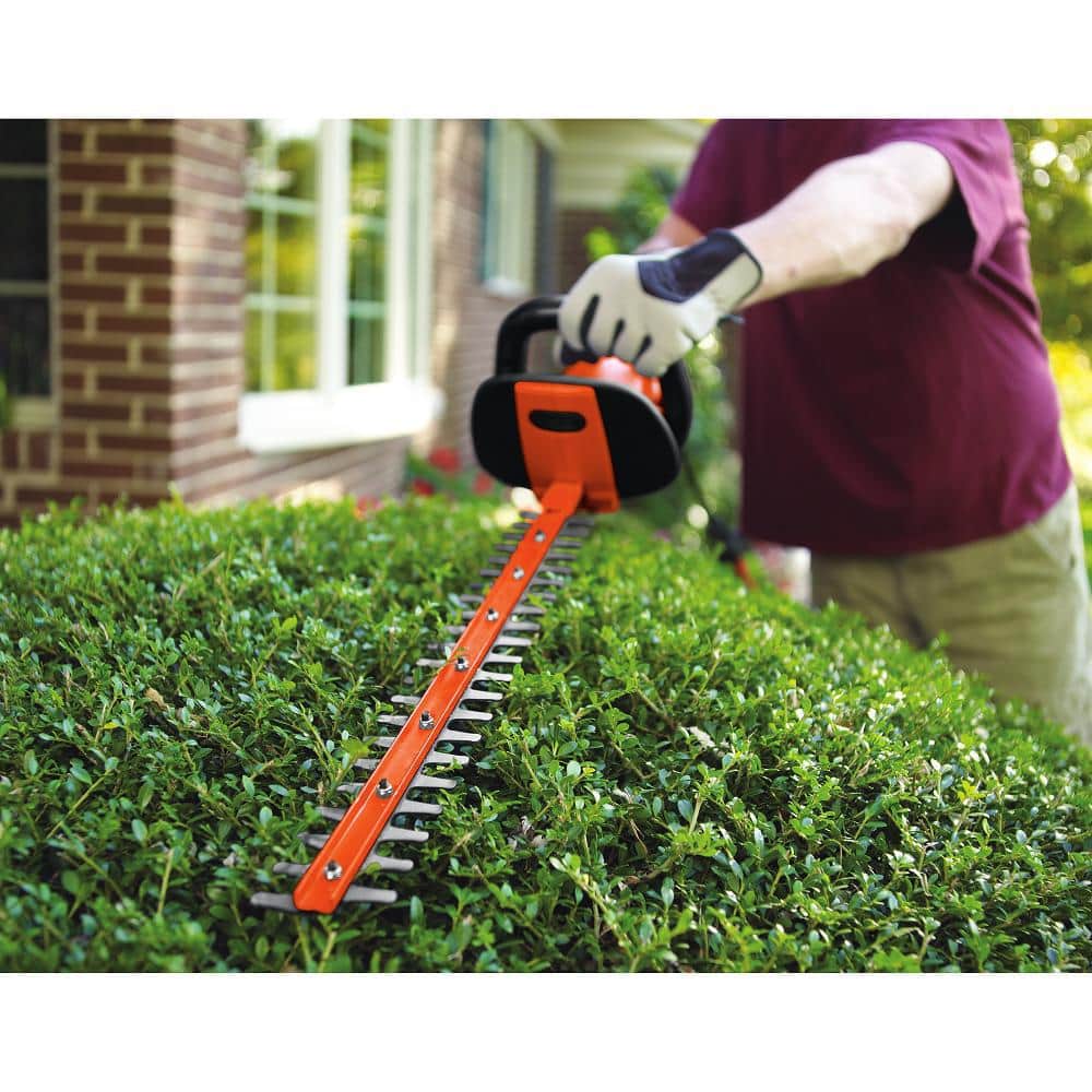 24 in. 3.3 Amp Corded Dual Action Electric Hedge Hog Trimmer with Rotating Handle - Hercitys