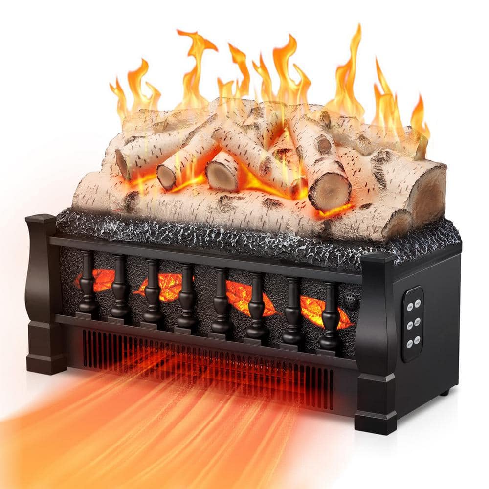 21 in. Electric Fireplace Log Set with Remote Control - Hercitys