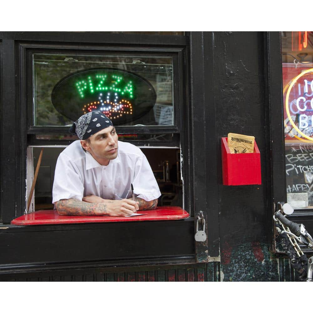 23 in. x 14 in. LED Oval Pizza Sign - Hercitys