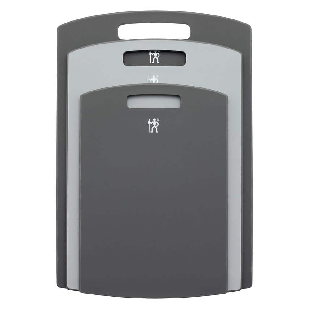 3-pc Plastic Cutting Board Set – Grey - Hercitys