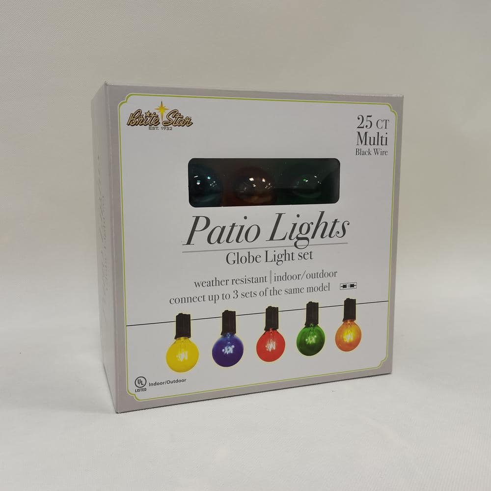 25-Light G40 Multi Light Set, Black Wire - Hercitys